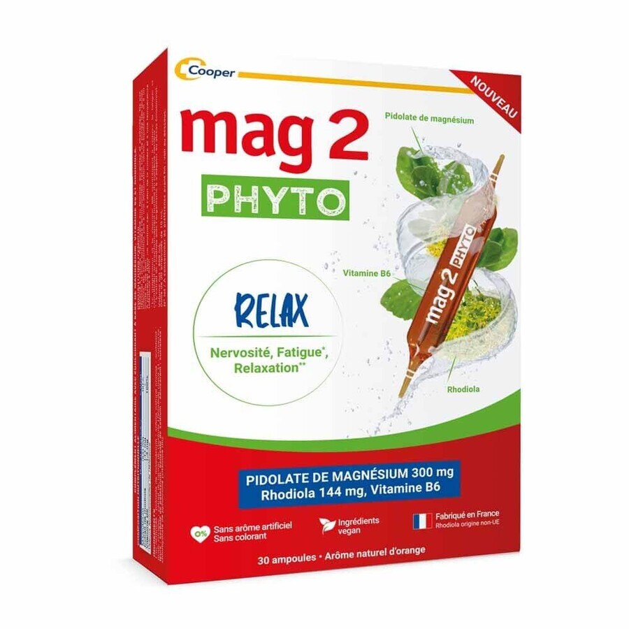 Mag 2 Phyto Relax Nervousness Fatigue Relaxation 30 Ampules