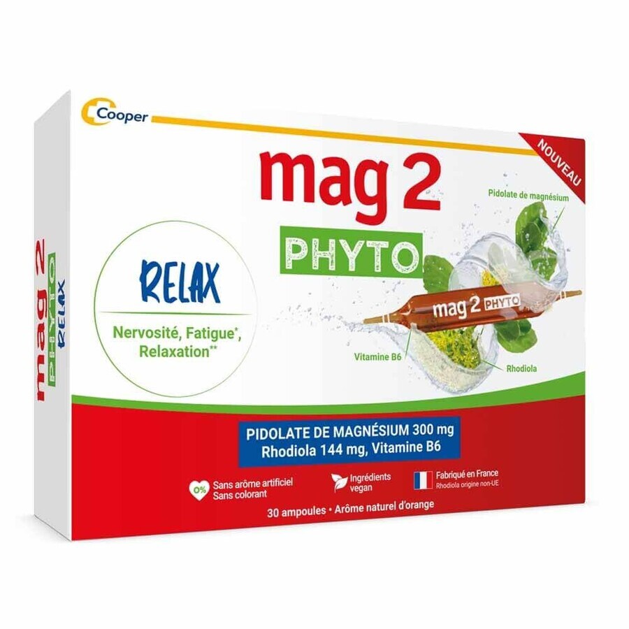 Mag 2 Phyto Relax Nervousness Fatigue Relaxation 30 Ampules