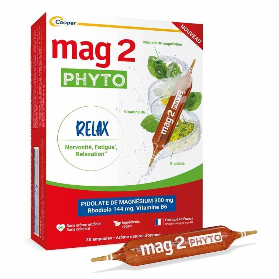 Mag 2 Phyto Relax Nervousness Fatigue Relaxation 30 Ampules