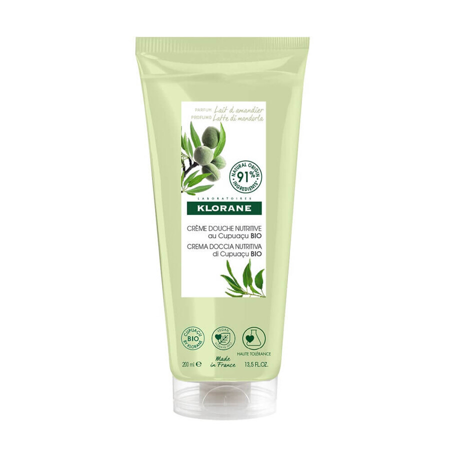 Klorane Lait d'Amandier Crème de Douche Nutritive 200ml