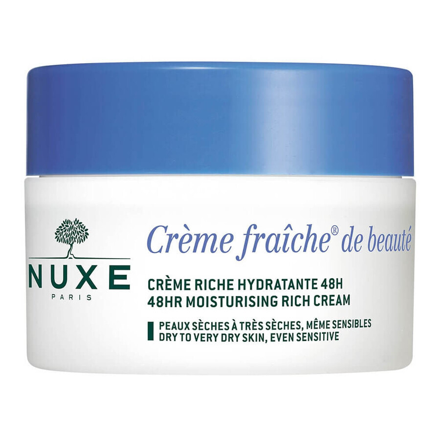 Nuxe Creme Fraîche De Beaute 48h moisturizing rich cream for dry and very dry skin 50ml