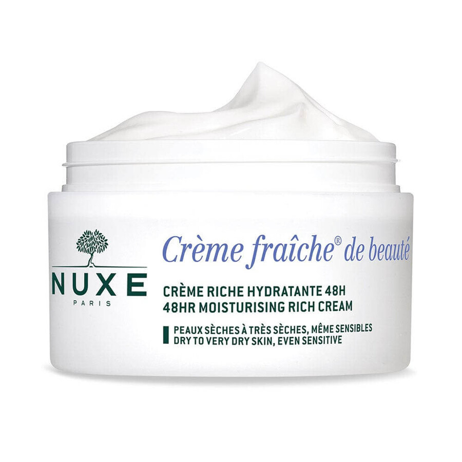 Nuxe Creme Fraîche De Beaute 48h moisturizing rich cream for dry and very dry skin 50ml