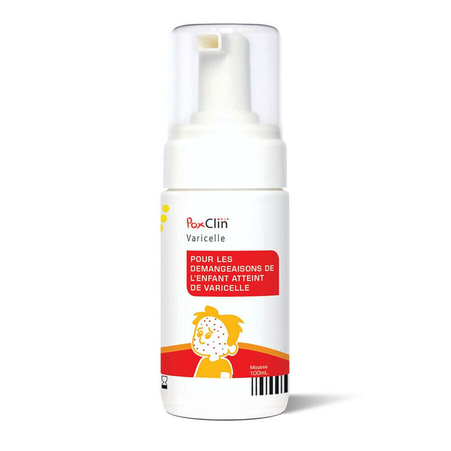 Poxclin Mousse Apaisante Flacon Pompe Varicelle 100 ml
