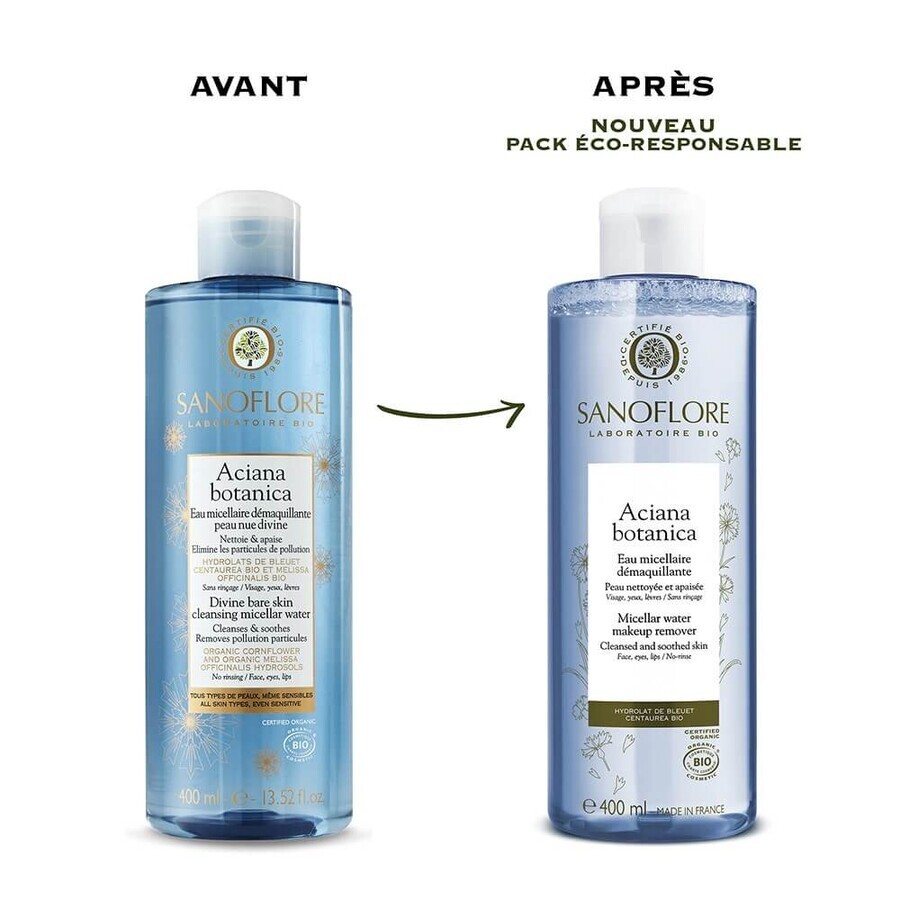 Sanoflore Aciana Botanica Agua limpiadora micelar BIO 400 ml
