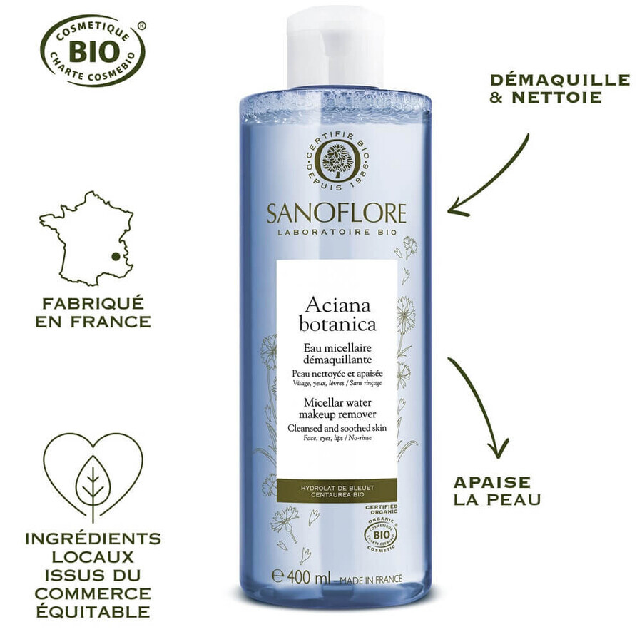 Sanoflore Aciana Botanica Agua limpiadora micelar BIO 400 ml