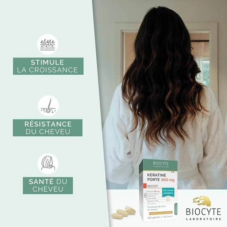 Biocyte Keratina Capilar Forte 900mg Boost 3x40 Cápsulas