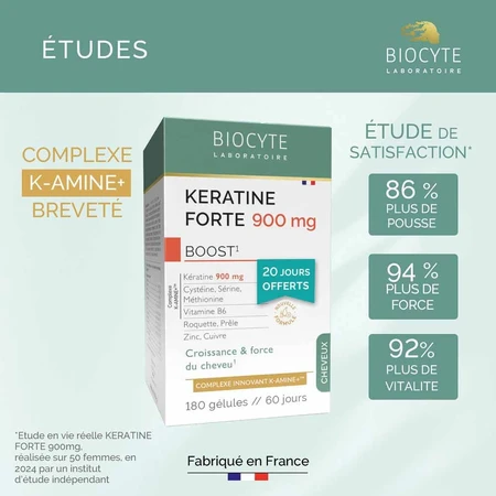 Biocyte Keratina Capilar Forte 900mg Boost 3x40 Cápsulas