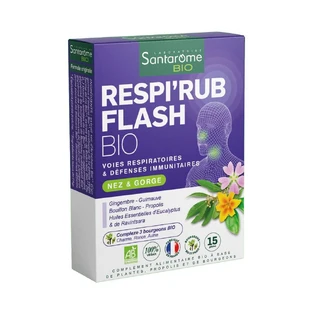 Santarome Flash Biografie van Ademhalingen Neus en Keel 15 tabletten