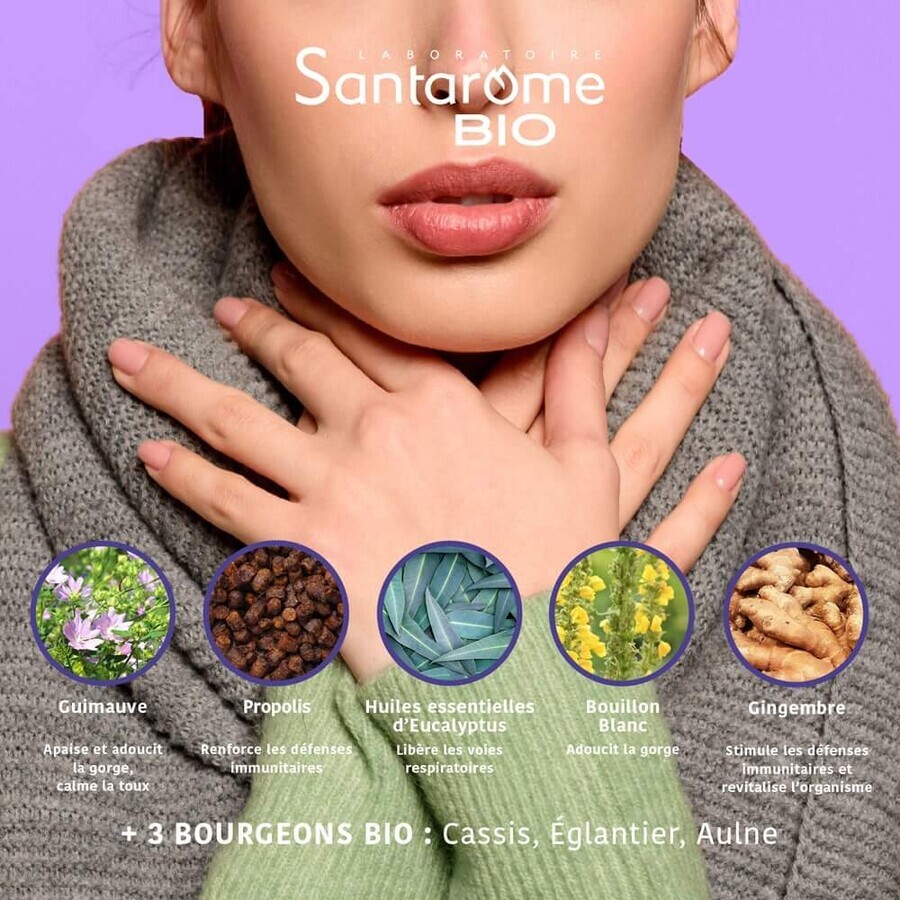 Santarome Biography in Flash of Breaths Nose and Throat 15 Tablets