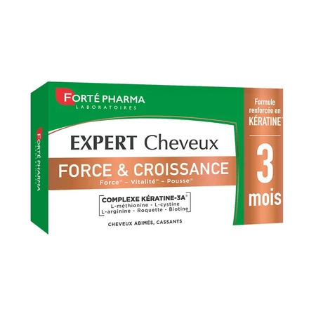 Forté Pharma Expert Cheveux Cheveux Force et Croissance Tous type de chutes 90 comprimés