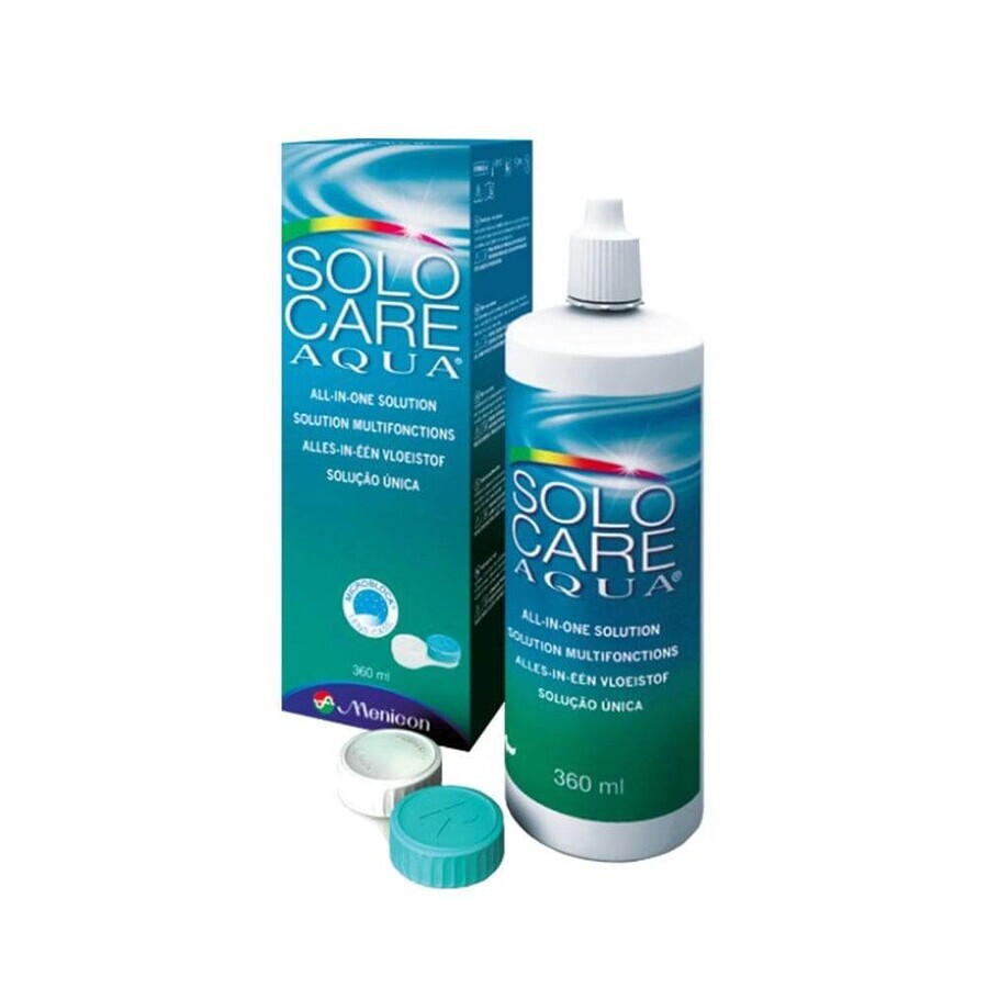 Menicon Solocare Aqua Multifunctional solution for soft lenses 360ML