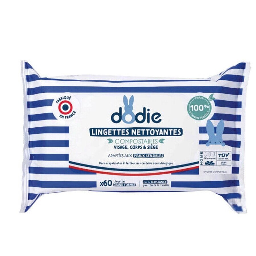 Dodie Salviette detergenti Detergenti Viso, corpo e sedile x70