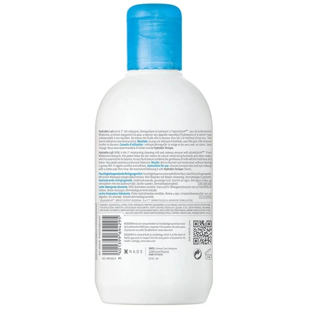 Bioderma Hydrabio Reinigingsmelk Reiniging Gevoelige Huid Uitgedroogd Peaux sensibles 250ml