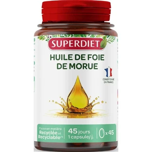 Superdiet Aceite de Hígado de Bacalao 45 cápsulas