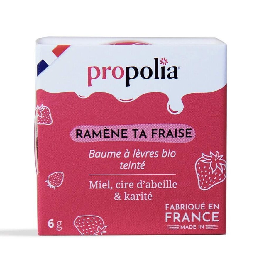 Propolia Organic Tinted Lip Balm Bring Back Your Strawberry 6g