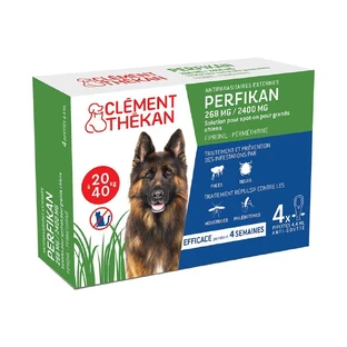 Clement-Thekan Flöhe und Zecken Hund 20-40kg 4 Pipetten