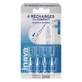 Inava Interdentale ragers 0.8 mm Blauw navullingen x4