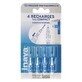 Inava Interdental brushes 0.8 mm Blue refills x4