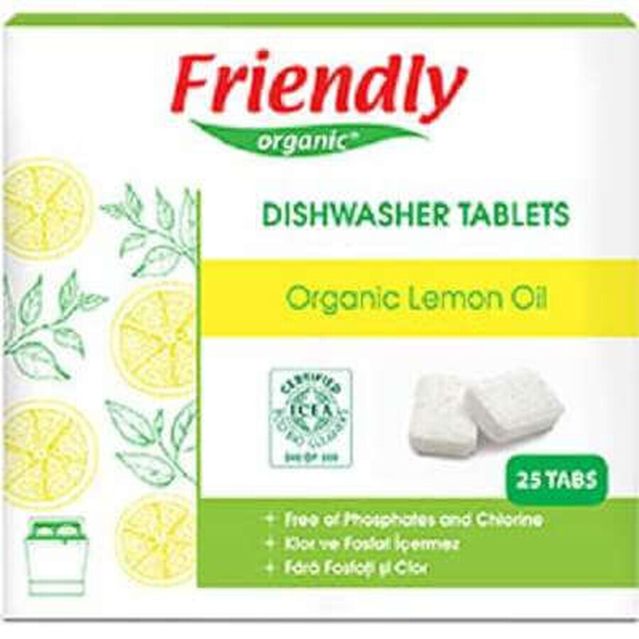 Buy Automatic Dishwasher Detergent, 450 g x 25 tablets, Friendly Organic Automatic Dishwasher Detergent, 450 g x 25 tablets, Friendly Organic