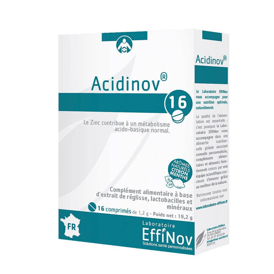Effinov Nutrition Acidinov Balance 16 Tablets
