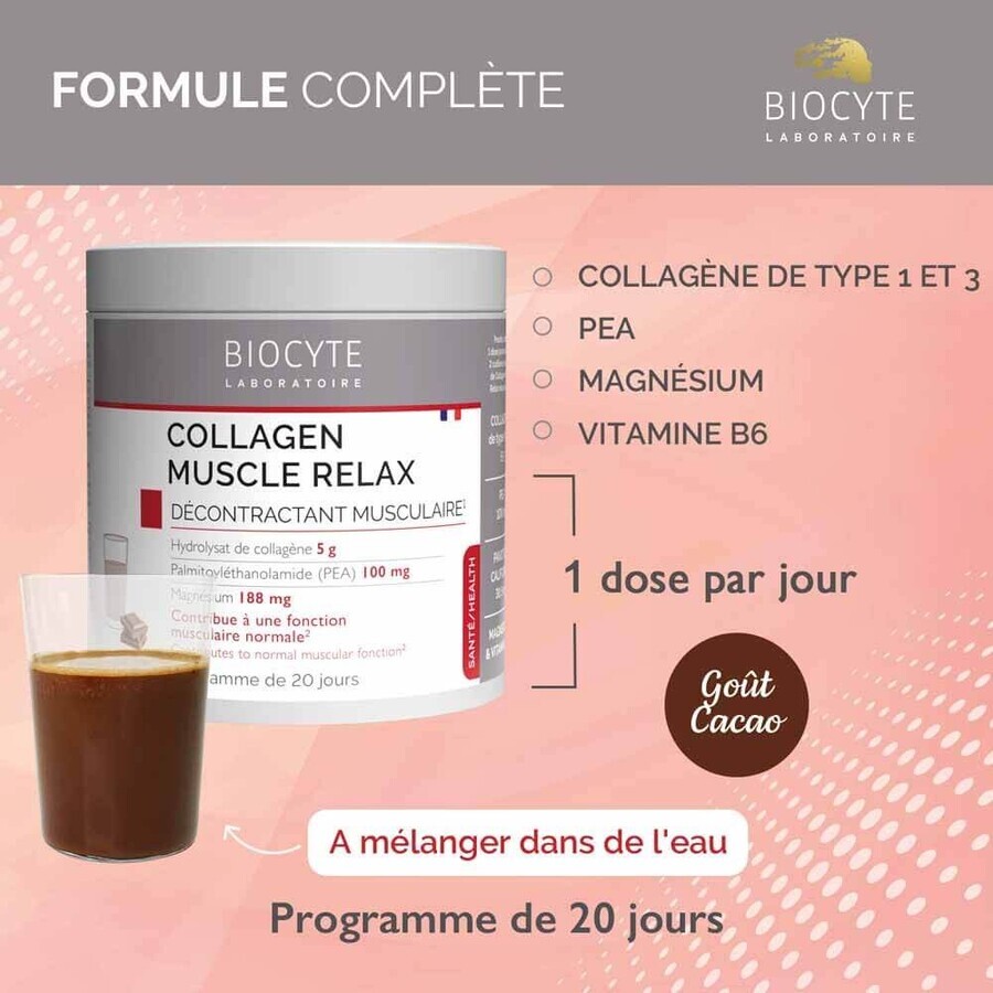 Biocyte Health Collagena Muscle Relaxer Taste of Cocoa 290g