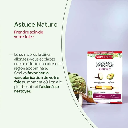 Superdiet Rábano Negro Alcachofa Hígado Bienestar Digestión 20 Ampollas