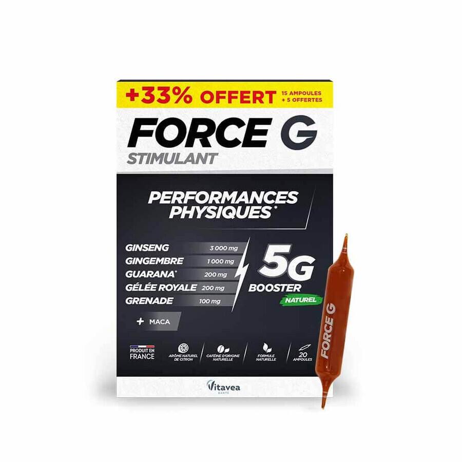 Vitavea Santé Force G Stimulating Bio Physical Performance 20 Vials