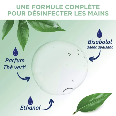 Baccide Gel Mains Desinfectant Hydroalcoolique Thé Vert Peaux Sensibles 30ml