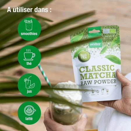 Purasana Super Food Polvo de Matcha Clásico Ecológico 75g