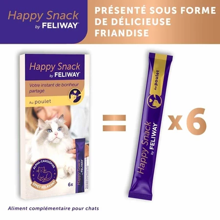 Feliway Happy Snack With chicken relaxing effect 6 sticks