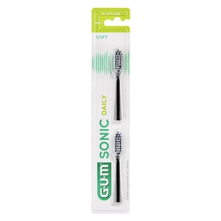 Gum Sonic dagelijkse zwarte tandenborstel navullingen x2