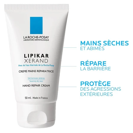 La Roche-Posay Lipikar Xerand crema de manos reparadora para manos secas 50ml