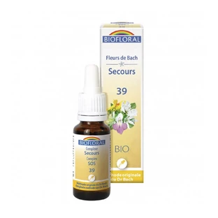 Biofloral N°39 Remede De Secours Bio Demeter Fleurs De Bach 25ml