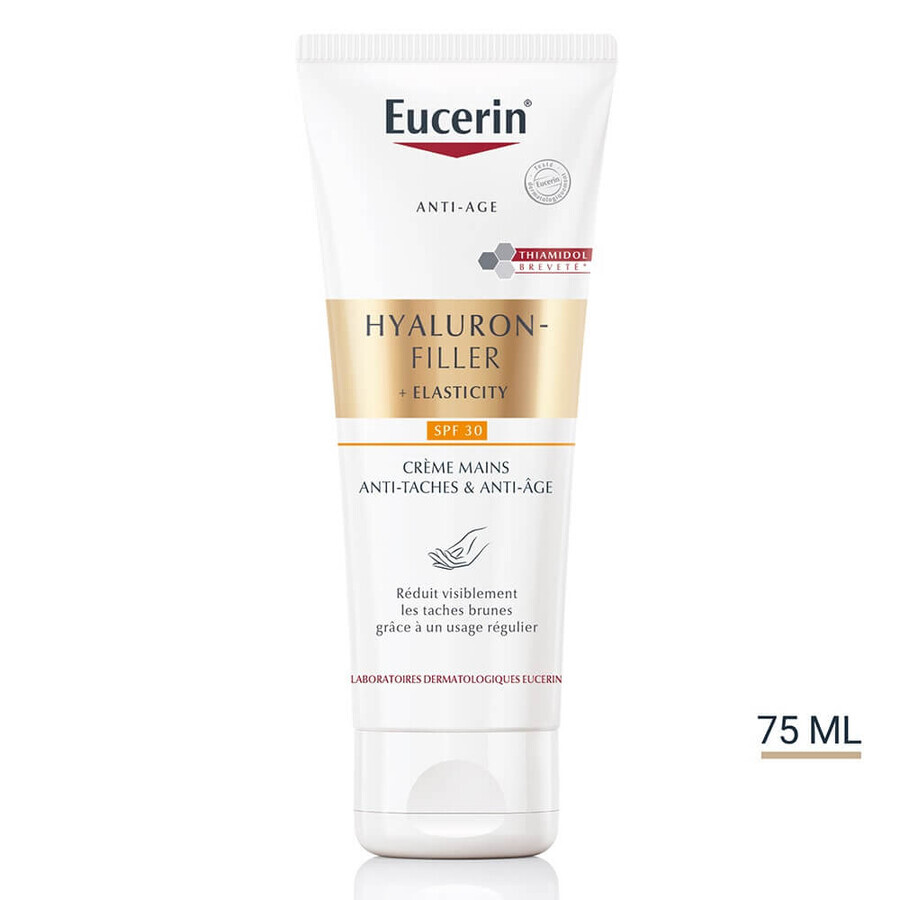 Eucerin Hyaluron-Filler + Elasticidad Crema de Manos Antimanchas y Antiedad FPS30 75ml