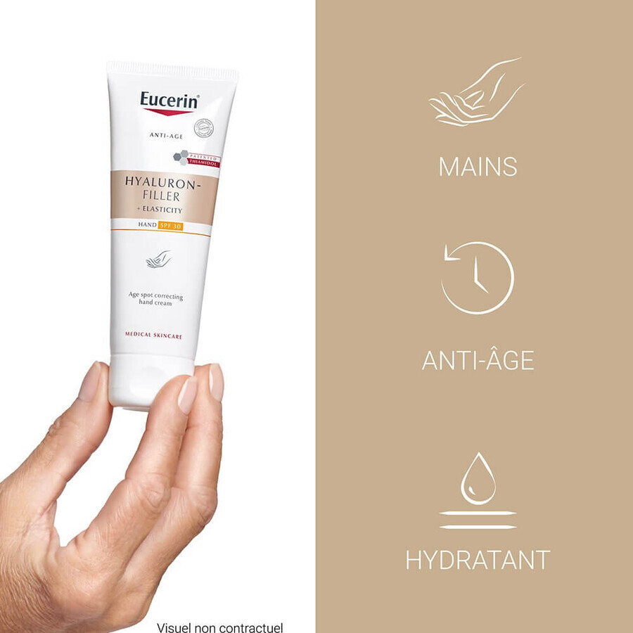 Eucerin Hyaluron-Filler + Elasticidad Crema de Manos Antimanchas y Antiedad FPS30 75ml