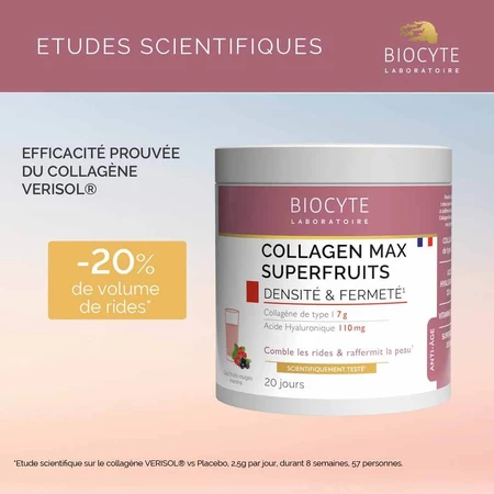 Biocyte Anti-aging Collagen Max Superfruits Red fruit and mint flavor 260g
