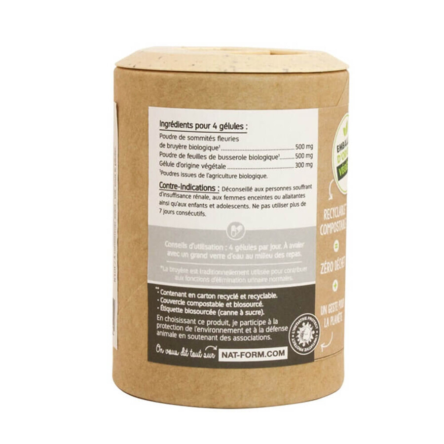 Nat&Form Urinary Comfort - Bruyere/Busserole Bio Eco 120 Vegetarian Capsules