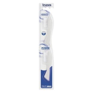 Inava Hybrid Brossettes Recharges Souples 15/100 pour brosse à dents électrique x2