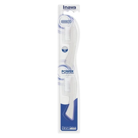 Inava Hybrid Brossettes Recharges Souples 15/100 pour brosse à dents électrique x2