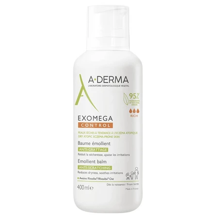A-Derma Exomega Control Bálsamo emoliente para pieles secas con tendencia atópica 400 ml