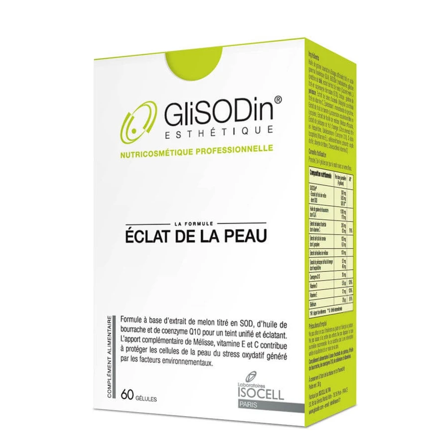 Isocell Glisodin Eclat de la peau 60 gélules