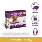Ceva Vectra Spot-on Lösung für Hunde 1,5-4 kg 3 Pipetten Ceva Vectra Spot-on Lösung für Hunde 1,5-4 kg 3 Pipetten