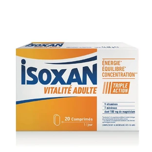 Isoxan Vitalidad Adulto Energía, equilibrio y concentración 20 comprimidos