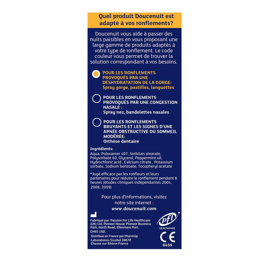 Doucenuit Mondspray anti-snurken 23,5 ml Doucenuit Mondspray anti-snurken 23,5 ml