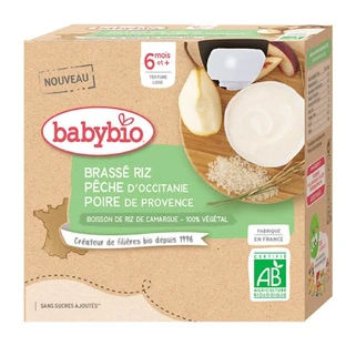 Babybio Purea Bio Vanaf 6 maanden 4x85g