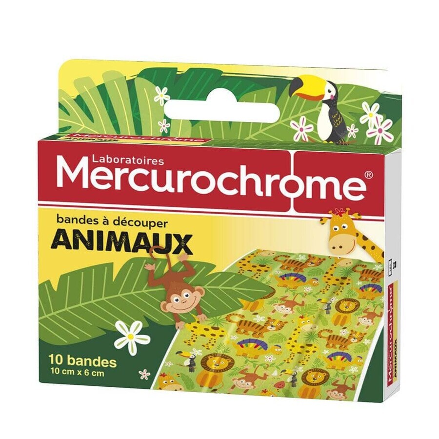 Mercurocromo Vendas cortantes para animales x10