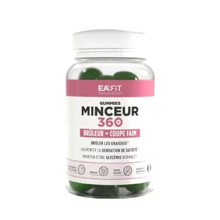 Eafit Slimming 360 Burner + Appetitzügler mit Apfelgeschmack 60 Gummibärchen