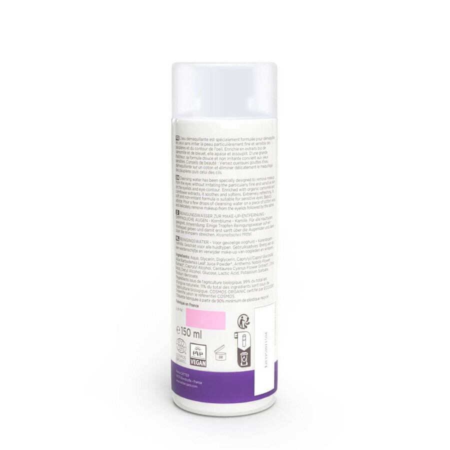 Cattier Pétale d'Iris acqua struccante bio alla camomilla per occhi sensibili 150ml