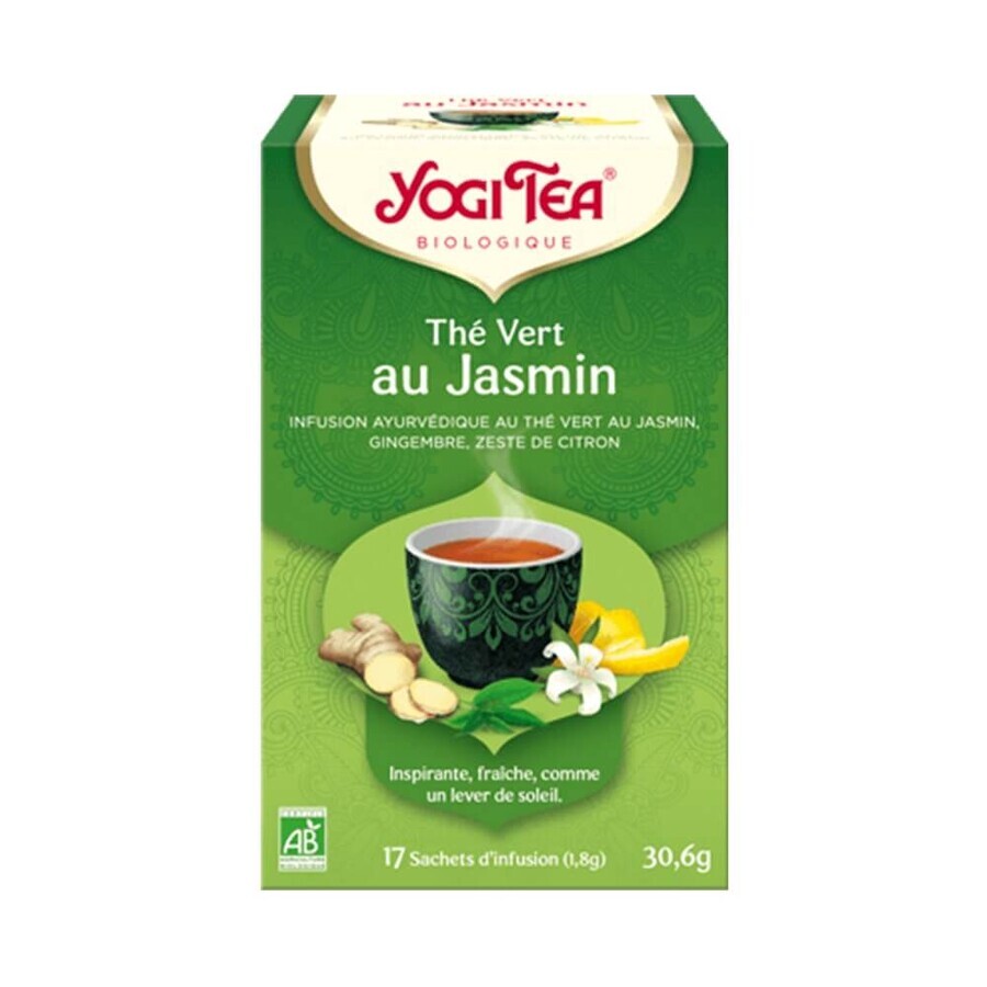 Boutique Yogi Tea The Vert au Jasmin 17 Sachets Yogi Tea The Vert au Jasmin 17 Sachets