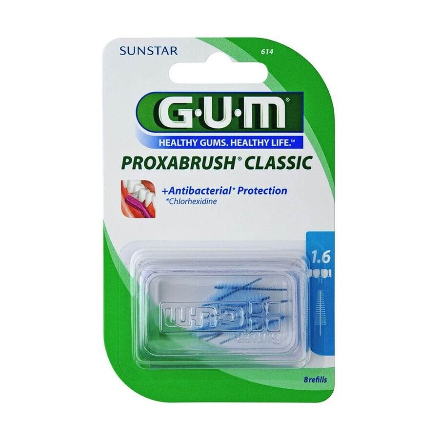 Gum Proxabrush Nachfüllpackungen für 1,6 mm Interdentalbürsten x6